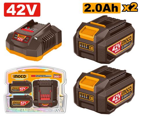 Batterie et kit de chargeur Lithium-Ion FBCPM20221