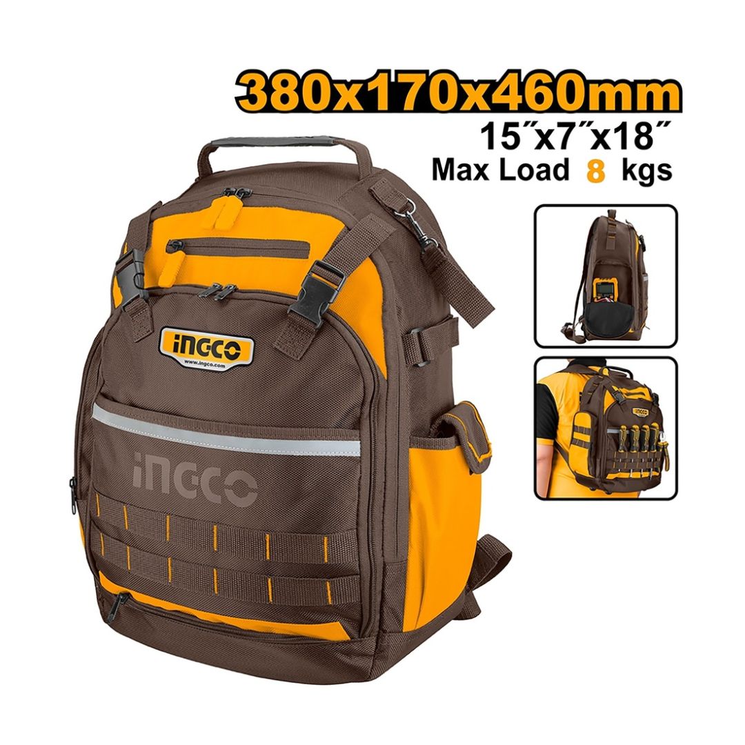 Sac A Dos pour Outils Hbp01028 Ingco