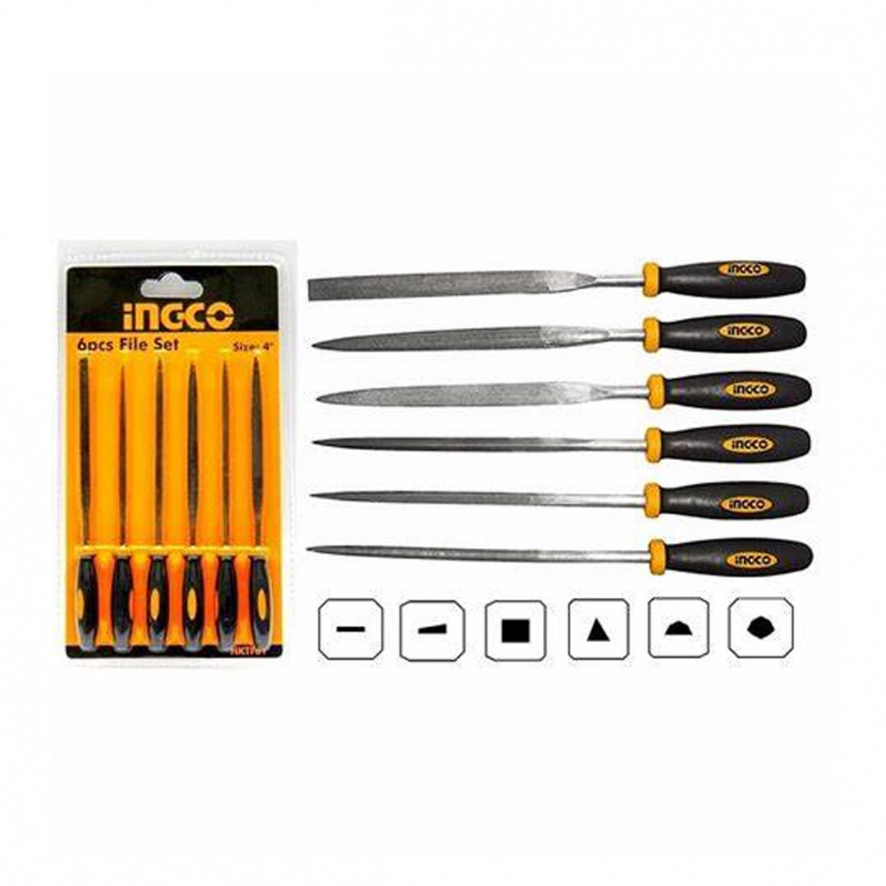 Set de 6 limes acier 140mm HKTF63