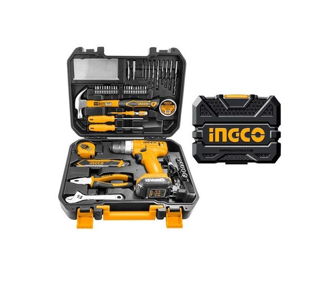 Boite à outils visseuse 12V + 126 accessoires HKTHP11271