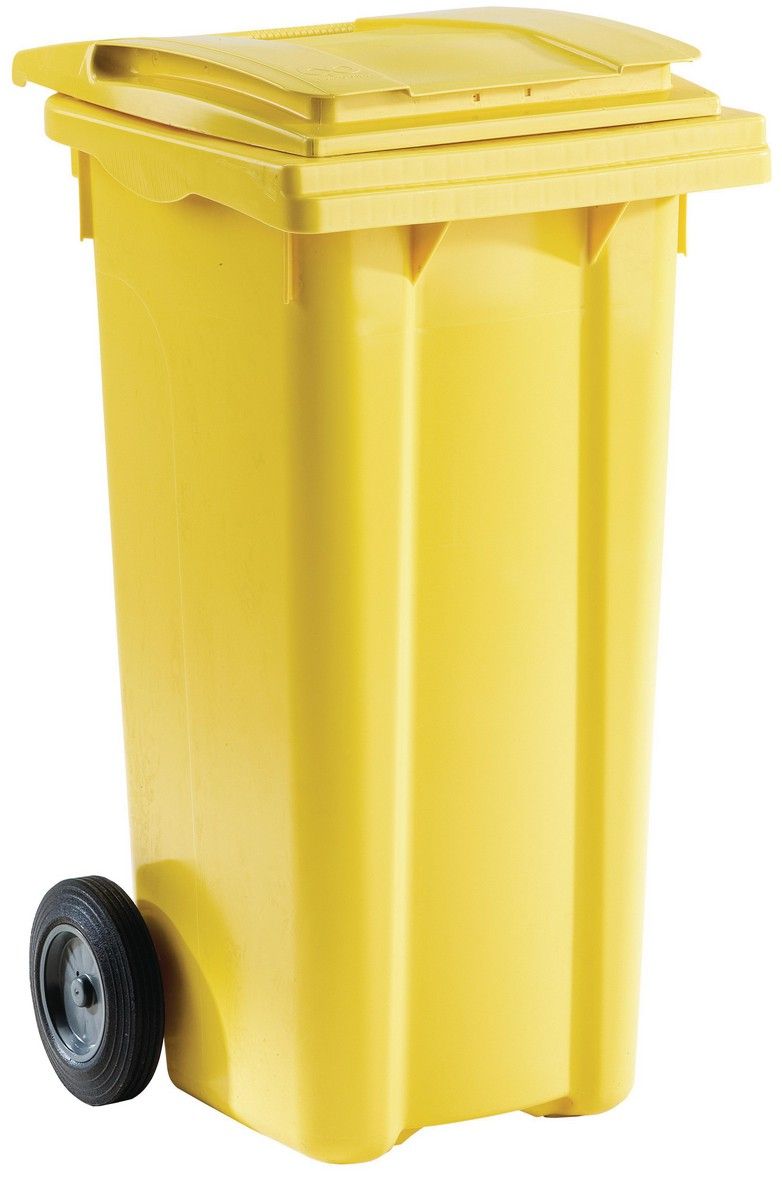Poubelle A Dechets de 240 Litres - Jaune