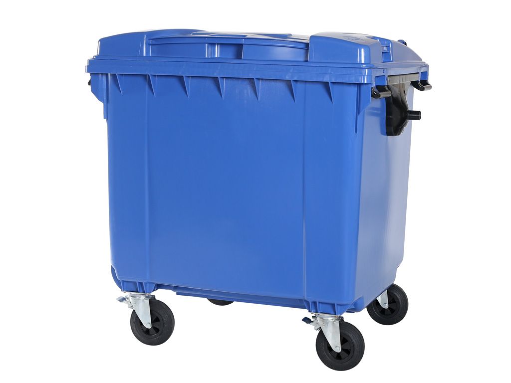 Poubelle A Dechets de 660 Litres - Bleue