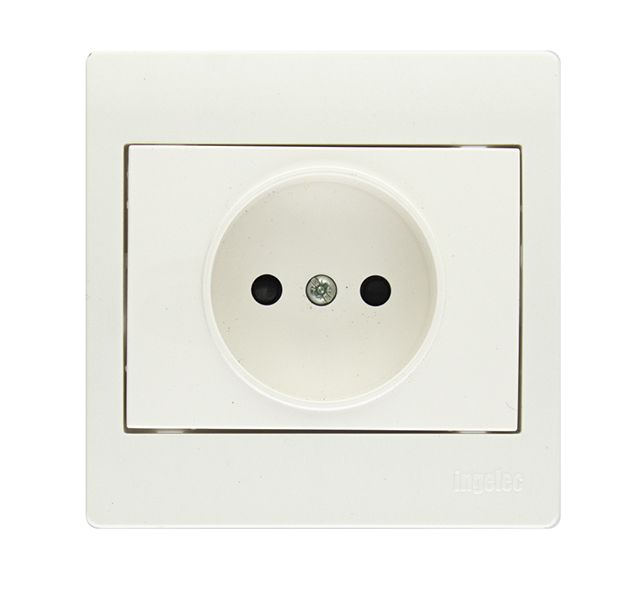 Prise 2p Musik Blanc