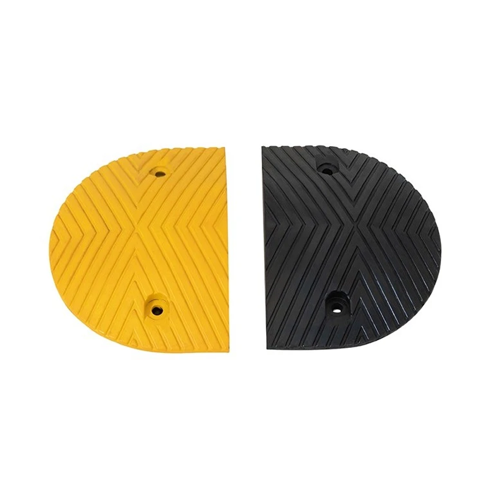JEU DE 2 EXTREMITES ralentisseurs jaune/noir 175*350*50MM 1.4KG SH-R02/EC