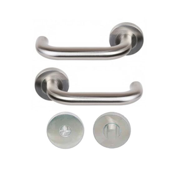 Paire de Bequille Rosace Cylindre Nickle Rm502-Cdn
