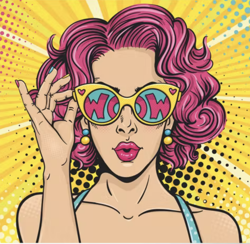 Poster Motif Pop Art Woman