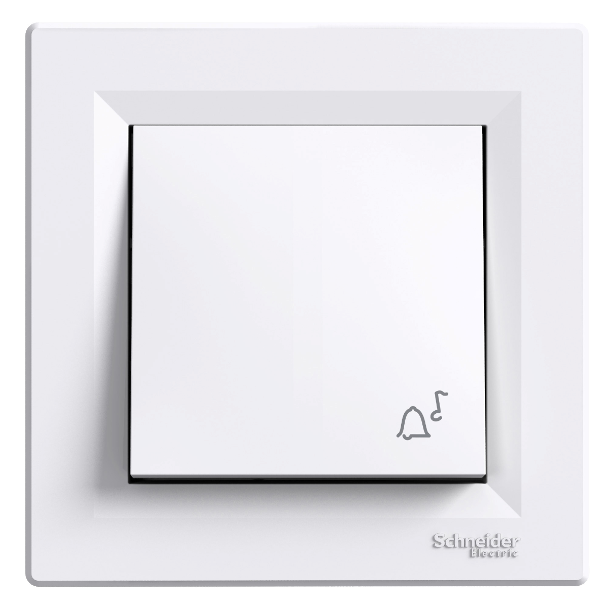 Bouton Poussoir Sonnette Asfora Blanc