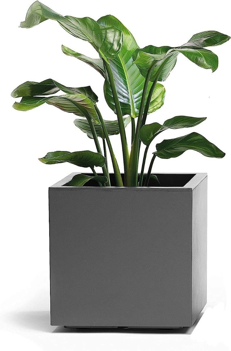 Pot Kebe Greener 40cm Anthracite Avec Reserve +roues