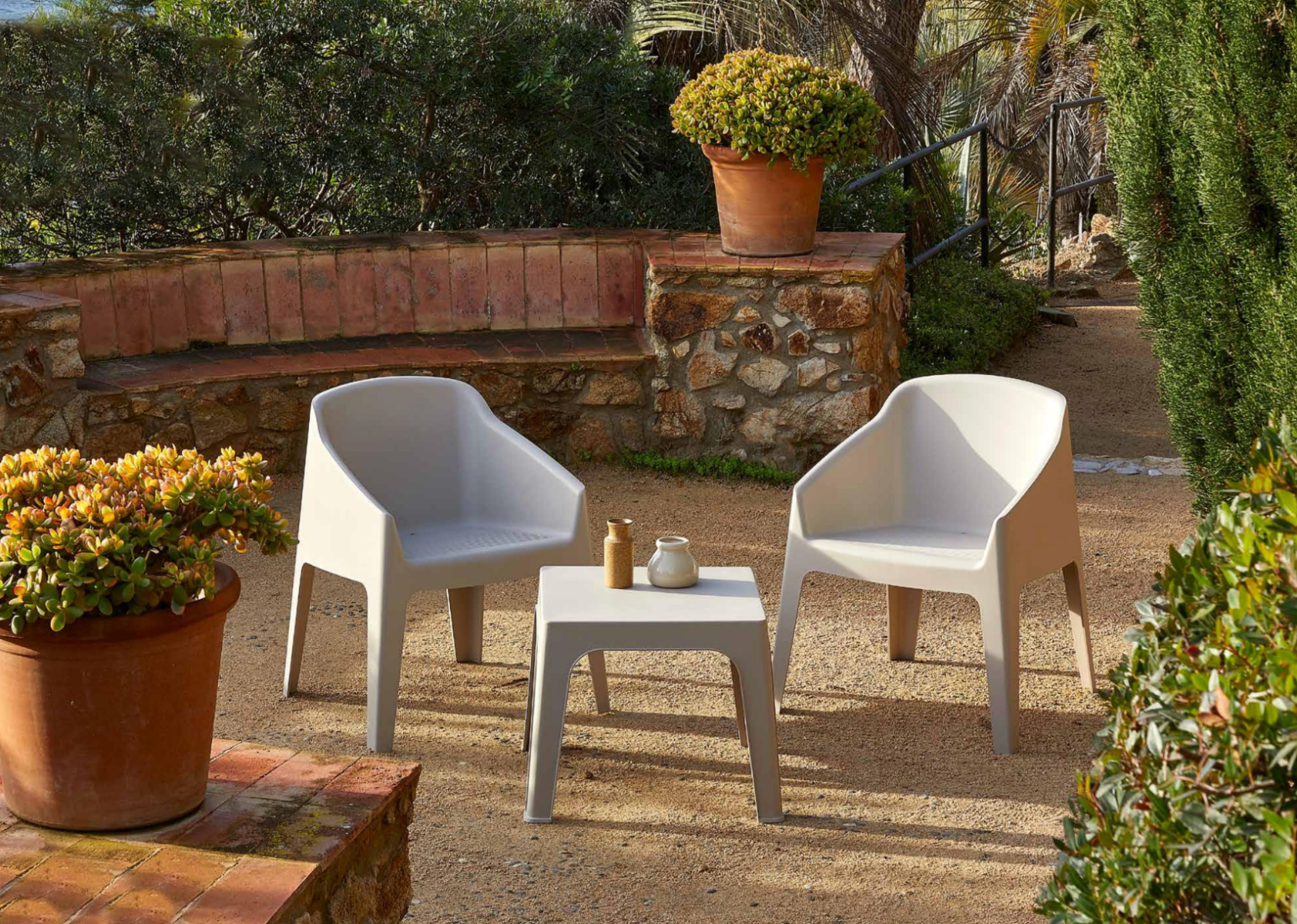 Set de Jardin 2 Chaises +table Baku+monaco