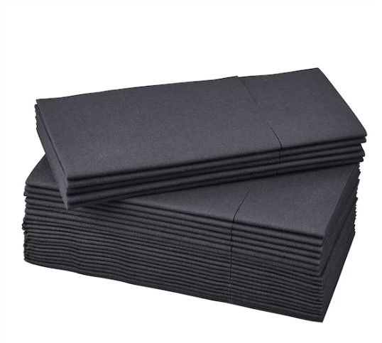 Serviette en Papier Kangourou Porte Couvert 33x40 Noir 600pcs