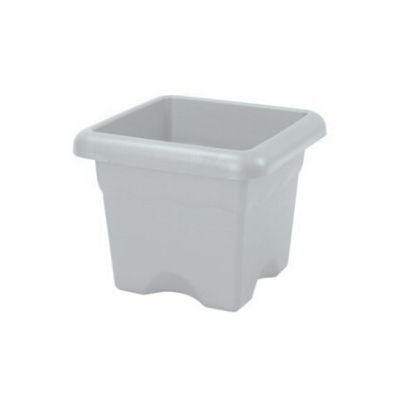Pot A Fleur Terra Carre 26cm Blanc