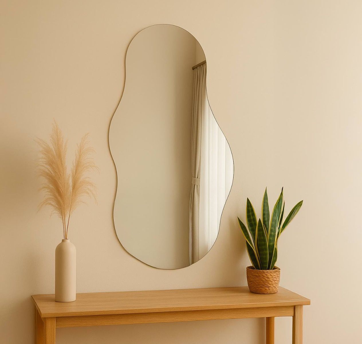 Miroir A Suspendre Miroir Nuage 5mm 63x110cm