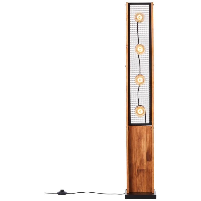 Lampe A Pied Calandra E27 Bois