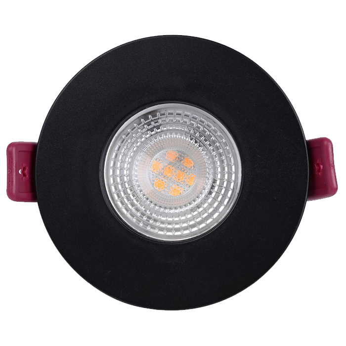 Spot Mr16 Ip65 Pepa Plastic Rond Noir + Gu10