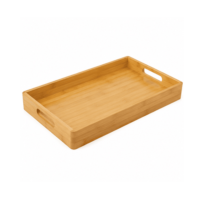 Plateau Bambou Double Poignée 41*27*4cm