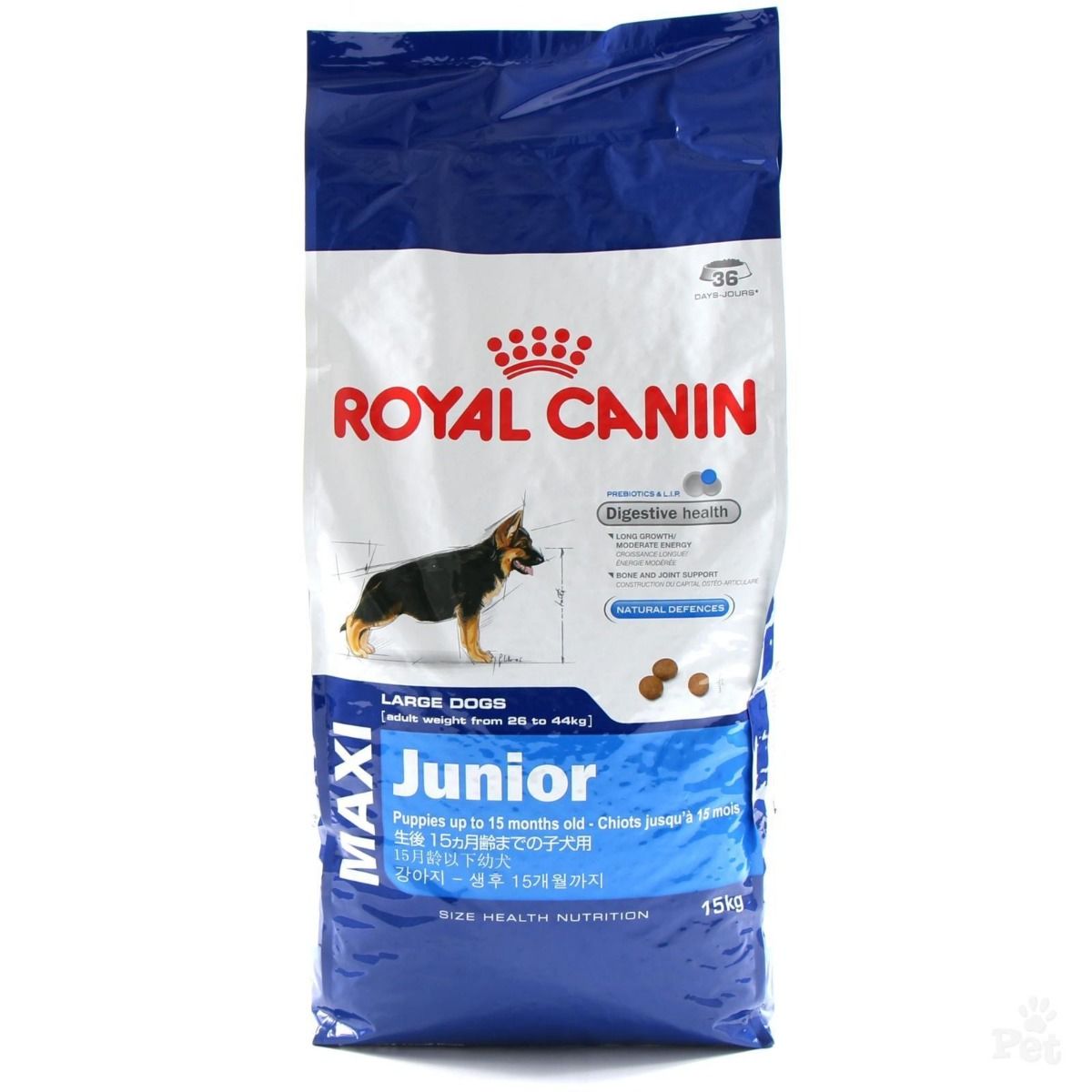 Croquettes pour Chiens Maxi Junior Agr 36 15kg