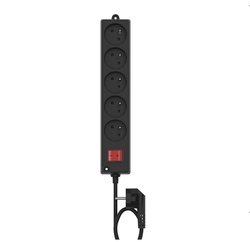 Bloc multiprises 5 postes L3 Noir