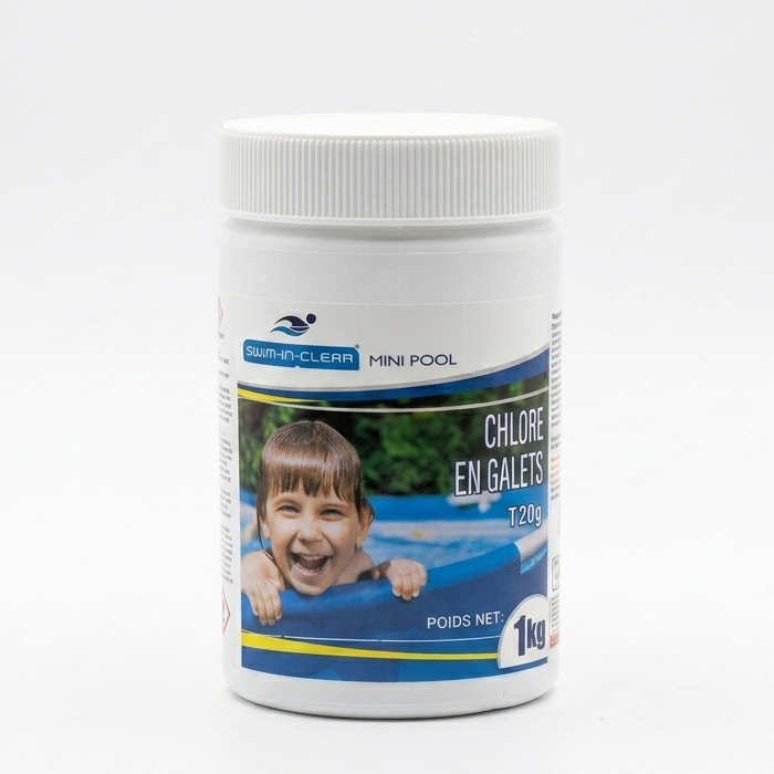 Chlore Galet Mini Pool Swin -In-Clear Past 20g (1kg)