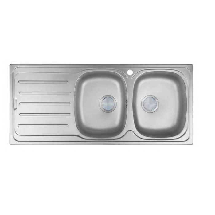 Evier 2 Bacs Gauche Gouttoir de 116*50cm Pyramis