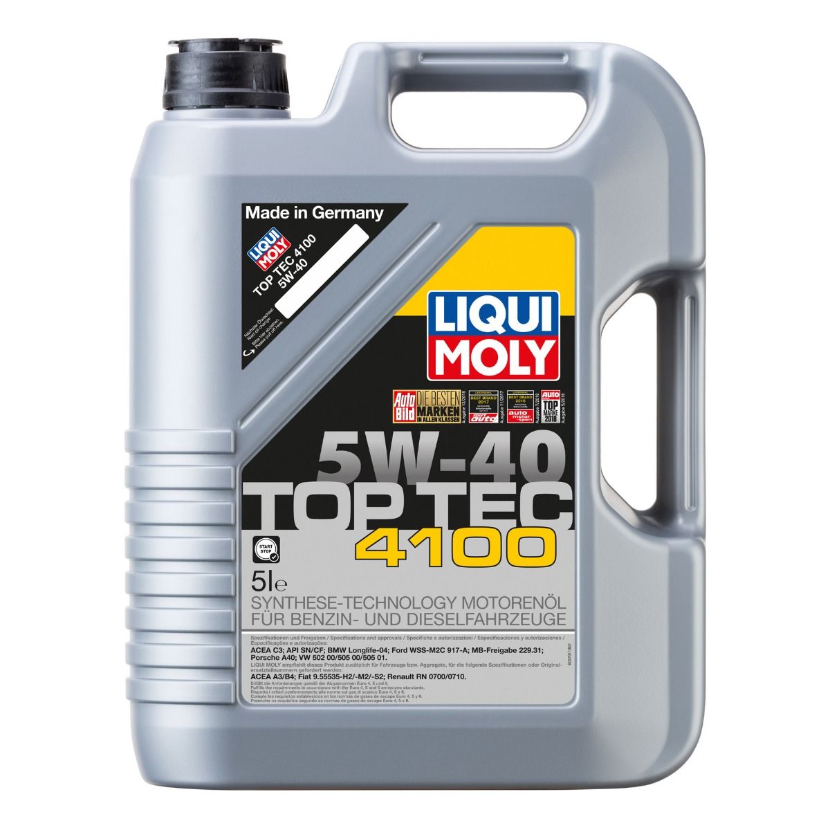 Huile Moteur Liqui-Moly Top Tech 4100 5w40 5l