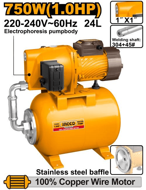 Pompe à eau INGCO jpt075068