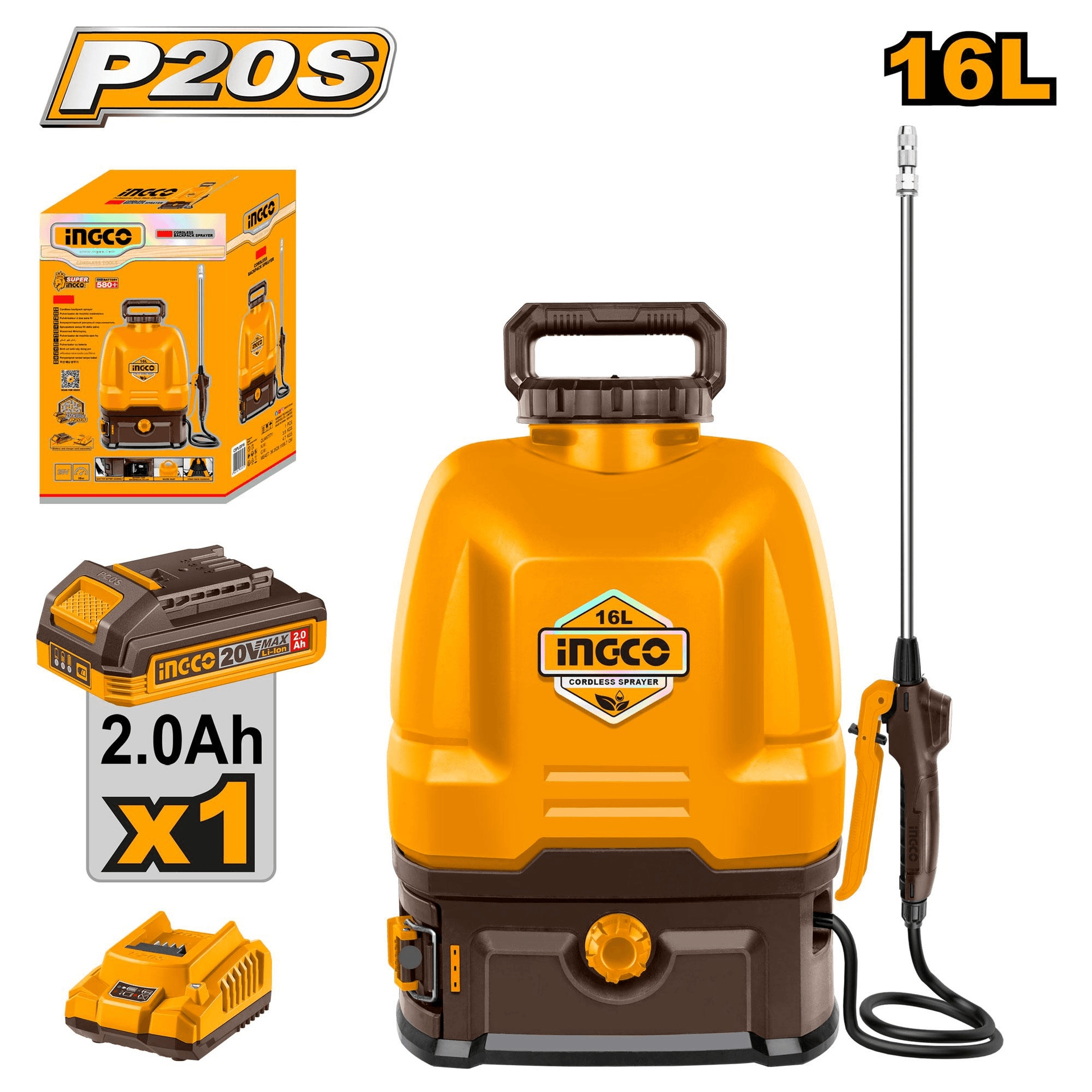 Pulvérisateur sans fil INGCO cspli20162