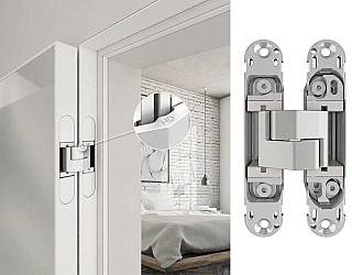 Hinge eclipse charniere invisible paumelle invisible gris nickle 3d Starrax E302000634 + 30200