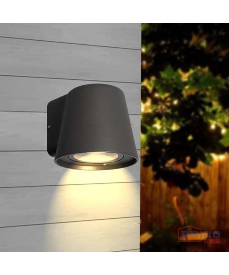 Applique luminaire murale Bilbao, noire 1880850141