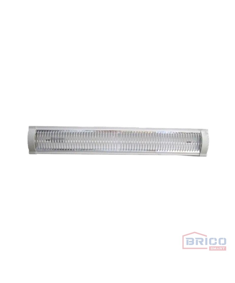 Réglette double à grille avec tube LED 2*9W 6500K 1880860113