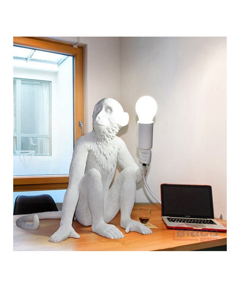 Applique luminaire à poser Monkey, Blanche 1880845251