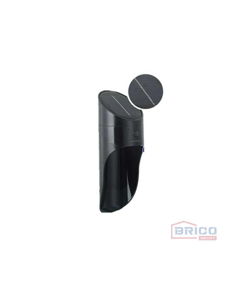 Applique luminaire solaire LED 1W avec détecteur 6500k