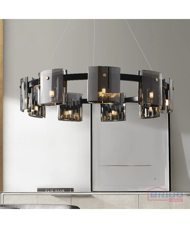 Suspension luminaire Adrina Noire