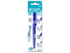 Stylo Roller Effaçable Bleu Pointe Moyenne Carrefour