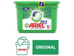 Capsules Lessive Automatique All in 1 Pods Original Ariel 15 unités.