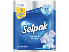 Pack de 4 Essuies-Tout Selpak (4ème Offert)