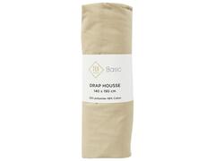 Drap Housse Beige Tex Home 160x200 cm