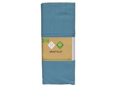 Drap Plat Bleu Coton Bio Tex Home 240x300 cm