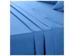 Drap Plat Bleu Tex Home 240x280 cm