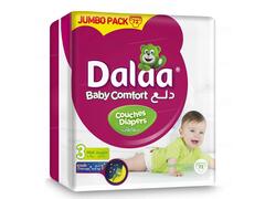 Couches Taille 3 Midi Dalaa Jumbo Pack 72 unités