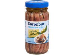 Filets d'Anchois à l'Huile d'Olive Carrefour 100g