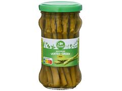 Bocal en Verre d'Asperges Vertes Miniatures Carrefour 100g.