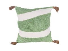 Coussin Carré Touffe Vert Kasa 45x45cm