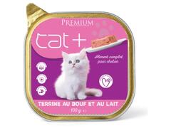 Pâté Bœuf et Lait pour Chat Cat Plus 100g