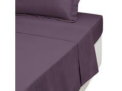 Drap Housse en Microfibre Violet Richbond 140×190 cm