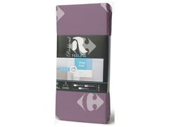 Drap Plat en Microfibre Violet 100% Cotonelle Richbond 180x270cm