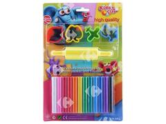 Bâtons de Pâte à Modeler Kiddy Clay 12 unités + 4 Accessoires
