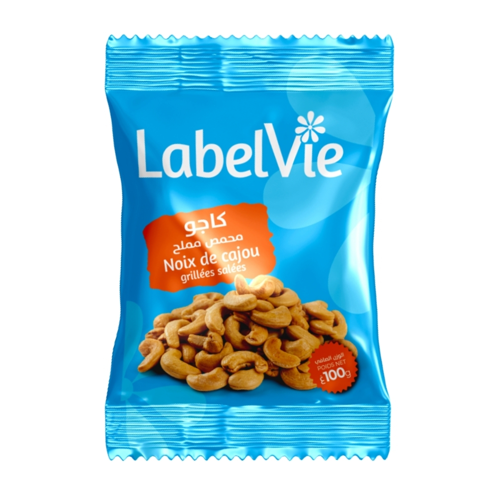 Noix de Cajou Grille Salee Sachet Lbv 100g