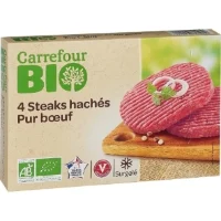 Steak Hache Pur Boeuf Bio Carrefour Bio