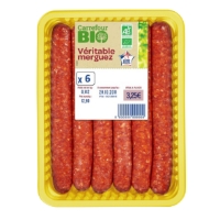 Merguez Boeuf Bio Carrefour Bio