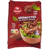 Grignottes De Poulet Roties Nature Volaille Francaise Et Traites En Salaison Carrefour Sensation